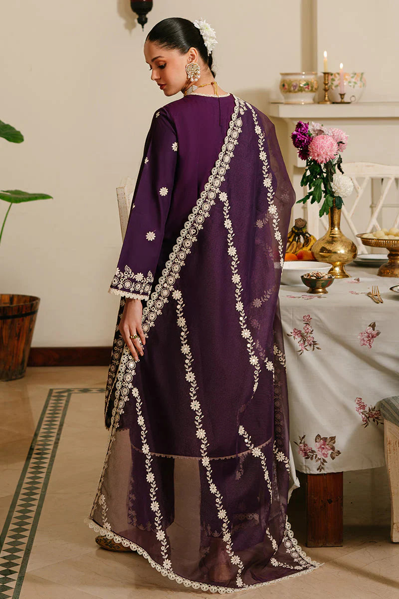 CROSS STITCH 3PC Lawn Embroidered With Organza Embroidered Dupatta-468