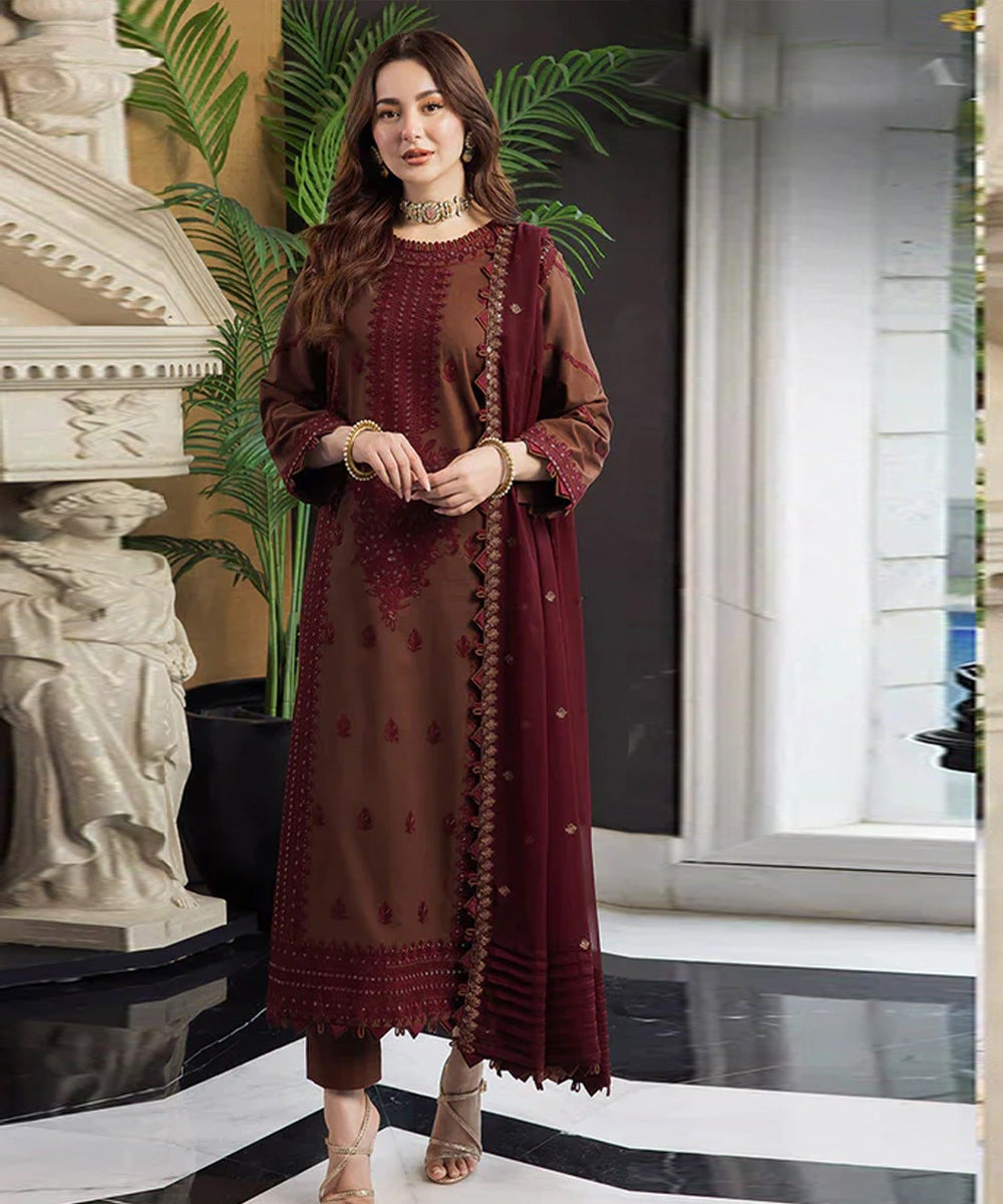 ASIM JOFA Lawn 3PC Embroidered-308