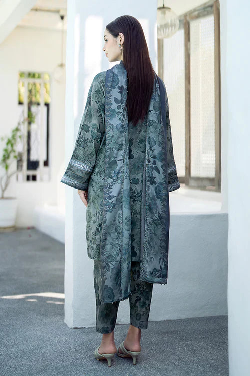 BAROQUE 3PC Lawn Printed Shirt With Voile Printed Dupatta-781