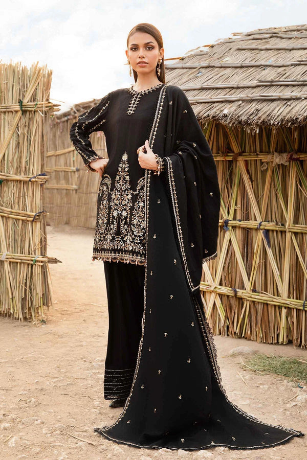 Maria B Lawn 3PC Embroidered Shirt with  Embroidered Dupatta-1077