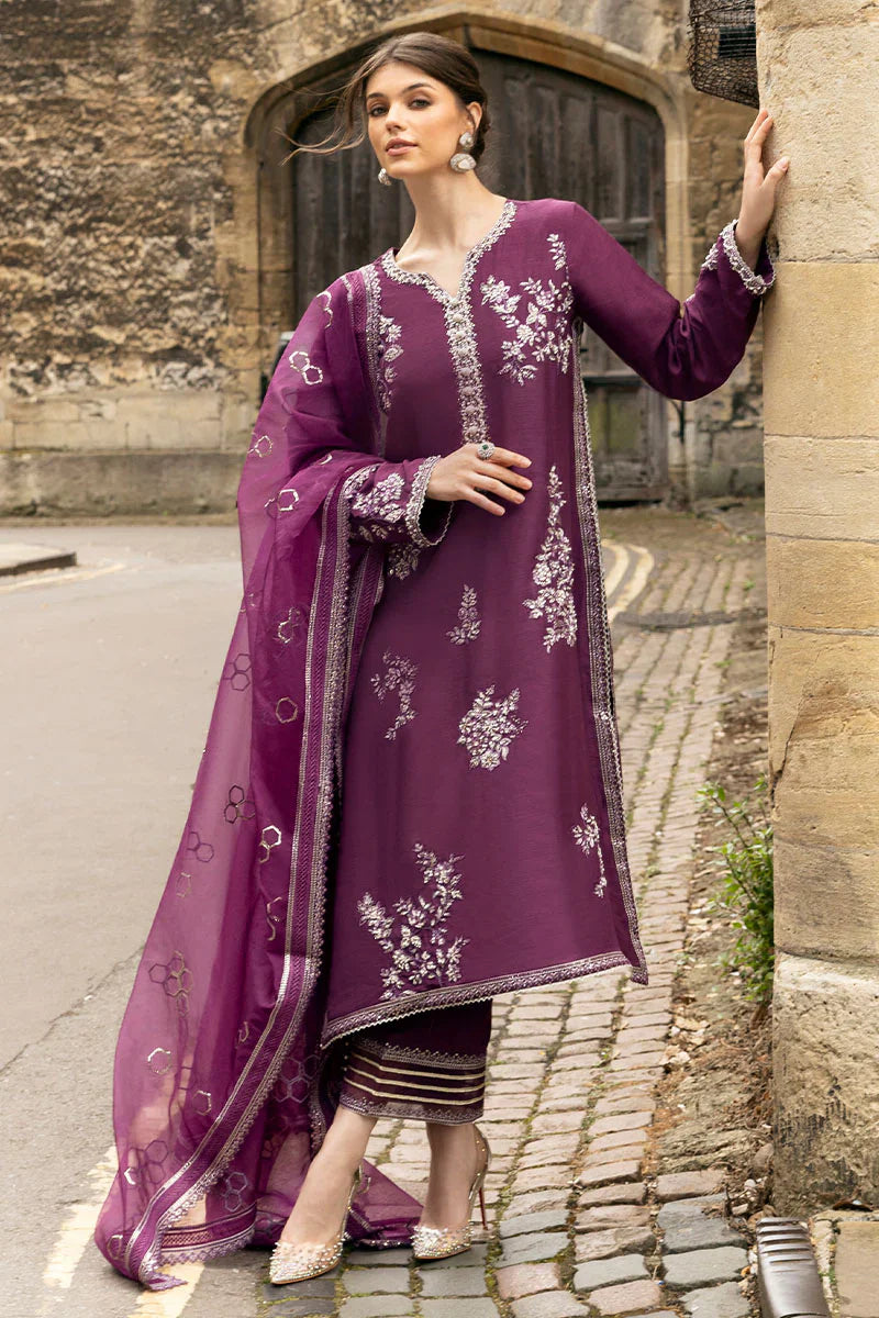 MUSHQ Dhanak 3PC Embroidered With Organza Embroidered Dupatta-119