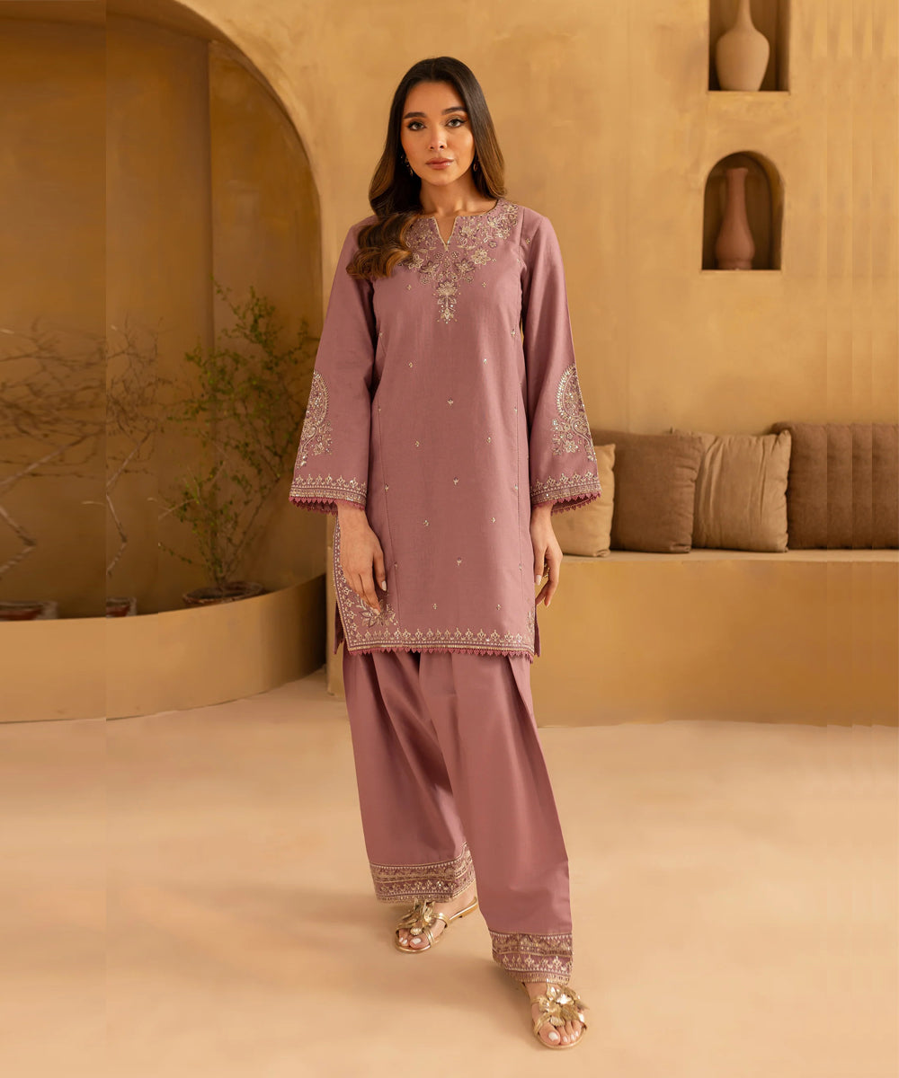 Lawn-2PC EMBROIDERED SHIRT AND TROUSER - 1361