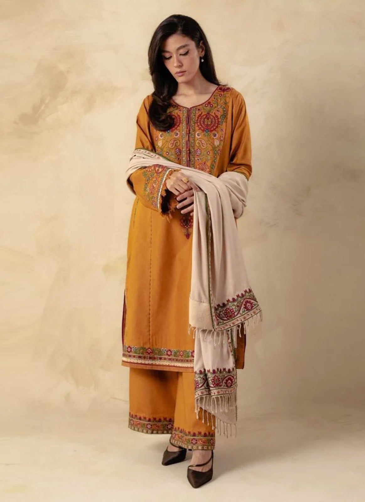 Dhanak 3PC Embroidered-627