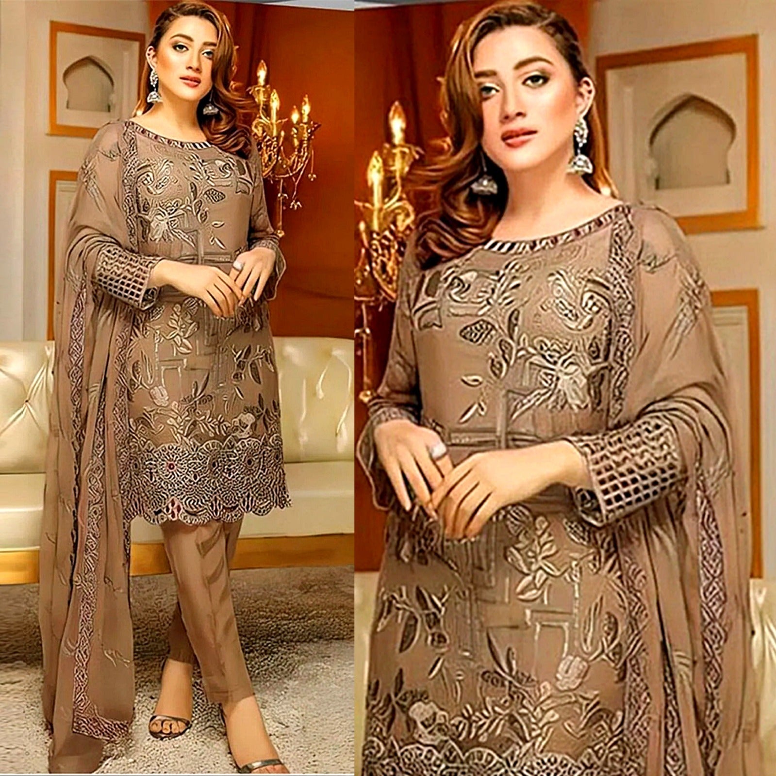 Lawn 3PC Embroidered-823