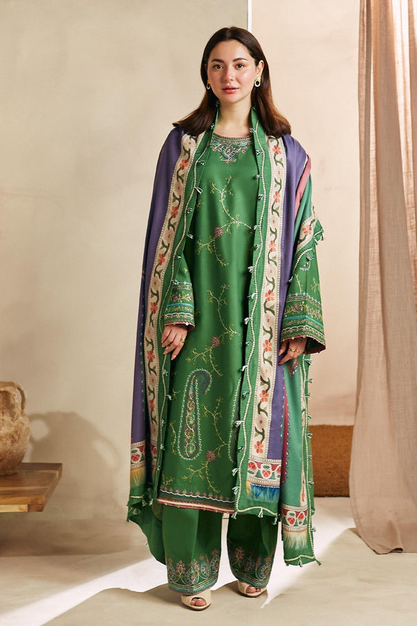 ZARA SHAHJAHAN Lawn-3PC Embroidered with Digital Printed Dupatta-1141