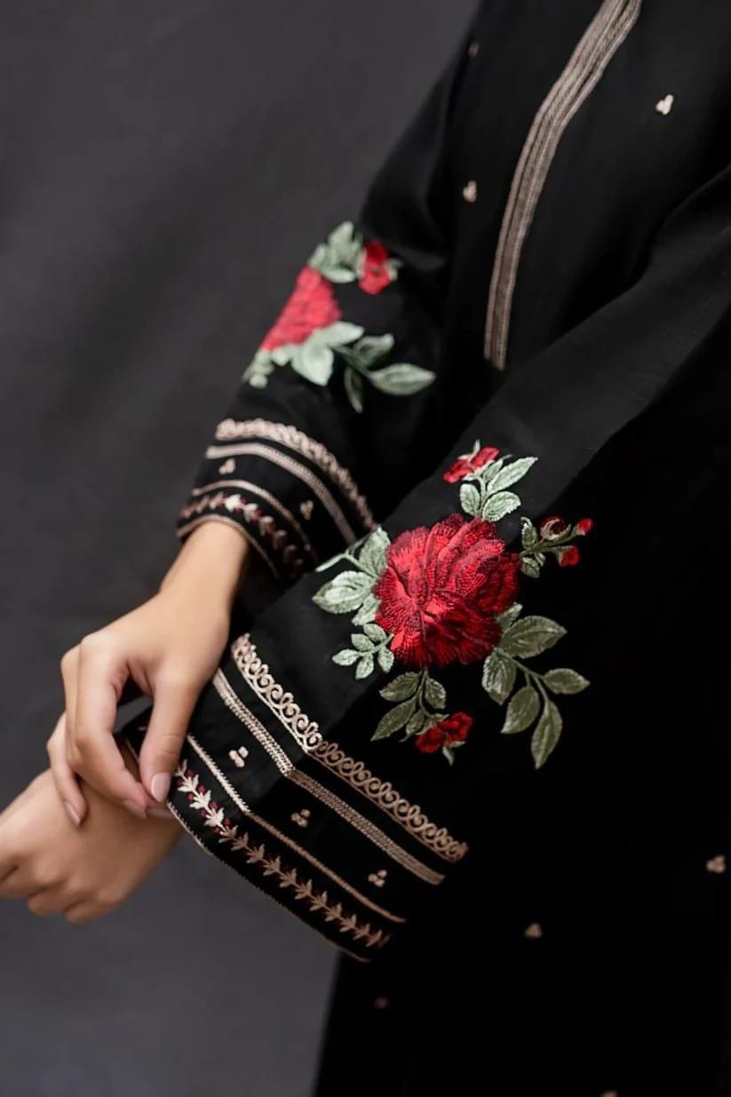 3PC Lawn Embroidered Shirt With Digital Printed Jauqard Dupatta-5007