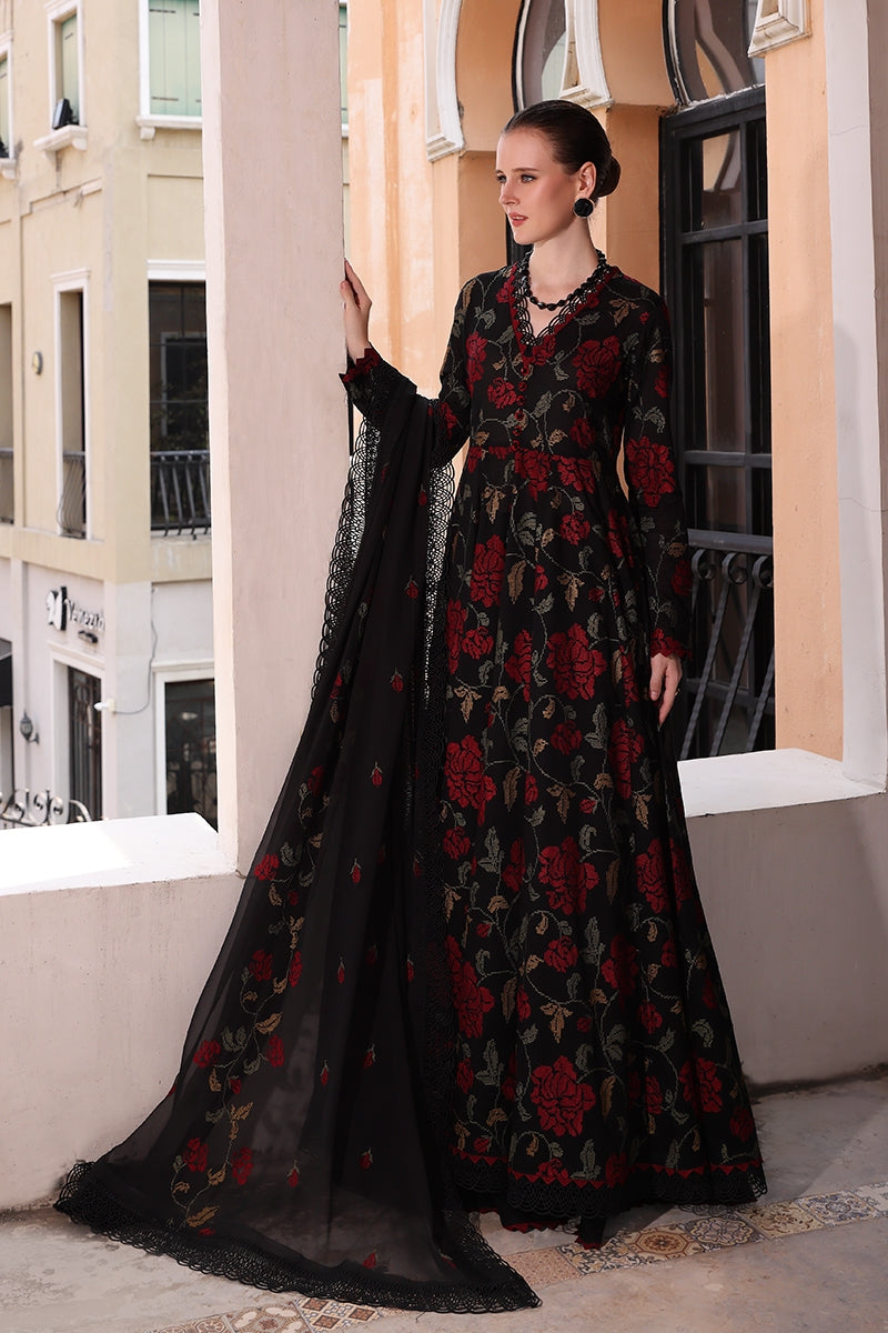 BAREEZE Lawn 3PC Embroidered With Chiffon Embroidered Dupatta-510